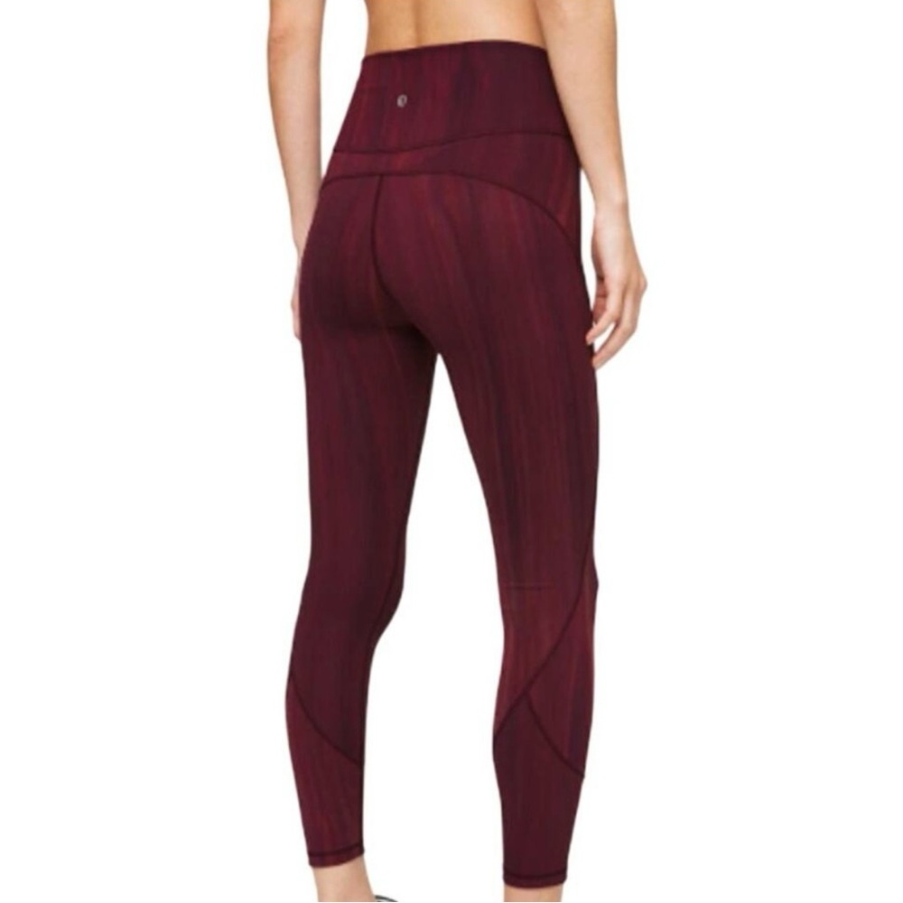 Lululemon Athletica Spray Dye White Garnet In Movement Leggings